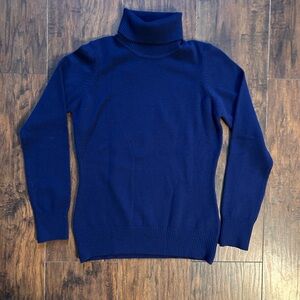 French Connection Deep Blue Turtleneck Sweater